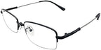 Mens Womens Half Rim Computer Reading Glasses Black Readers Anti Blue Ray +3.25 Spectacles