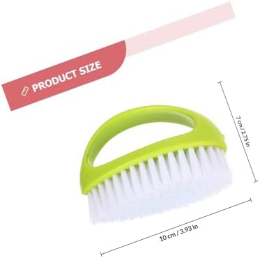 4pcs Multifunctional Plastic Laundry and Shoe Cleaning Brush Set Household Scrub Brushes for Clothes and Footwear Candy Color Handheld for Home Use