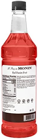Monin Red Passion Fruit Syrup, 1 Liter