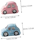 Zerodeko 6Pcs Car Decorations Miniature Car Models for Garden Decor Cake Toppers DIY Micro Landscapes and Desktop Ornaments for Gardens