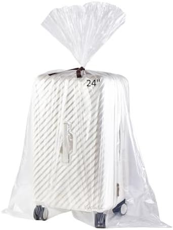 Wowfit 5 CT 36x50 inches Extra Large Clear Plastic Bags, Durable and Multipurpose, Transparent for Attic and Basement Storage (1.6 Mil Flat Bags, Includes 5 Ties)