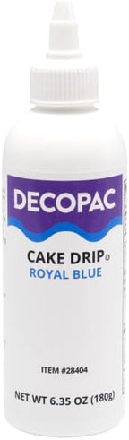 DecoPac Cake Drip, Royal Blue Color, Vanilla Flavor, Matte Like Chocolate, 6.35 oz