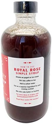 ROYAL ROSE Organic Raspberry Simple Syrup, 8 FZ