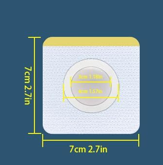 Pack of 100 Cohesive Bandage, pre-Cut Square Design, Porous Skin Soft Fabric Cloth Tape, Premium Adhesion (2.75in*2.75in100pcs)