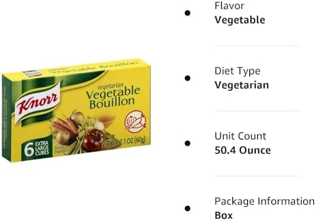 Knorr Vegetarian Vegetable Bouillon, 2.1 Ounce (Pack of 24)