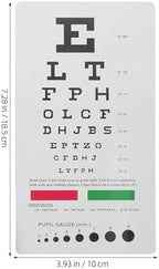 Eye Chart Eye Occluder Comprehensive Vision Testing Kit Use Exam Chart Distance
