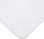 American Baby Company Waterproof Flat Reusable Multi-use Pad Protector, Quilt-Like Multi-use Protective Mattress Pad Cover for Babies, Adults and Pets, White, 27" x 36"