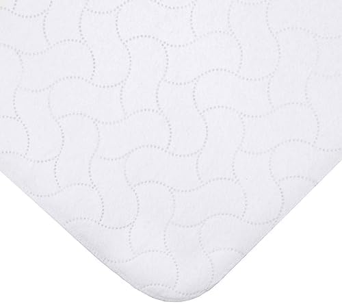 American Baby Company Waterproof Flat Reusable Multi-use Pad Protector, Quilt-Like Multi-use Protective Mattress Pad Cover for Babies, Adults and Pets, White, 27" x 36"