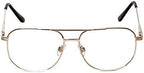Calabria 1106 Aviator Reading Glasses with Clear or Blue Light Lenses – Metal | Wire Rimmed Readers for Men & Women | Eyewear