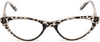 Readers The Brit Cat Eye Reading Glasses, Full Frame for Women +2.00 Brown Leopard (1 Microfiber Cleaning Pouch Included)