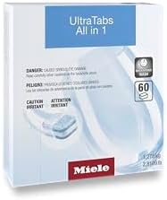 Miele Genuine UltraTabs All in 1 Dishwasher, 60 Detergent Tablets