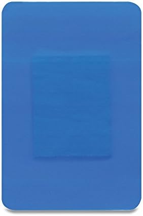 Reliance Medical Dependaplast REL545 Food Area Plaster, 7.5 cm x 5 cm, Blue (Pack of 50)