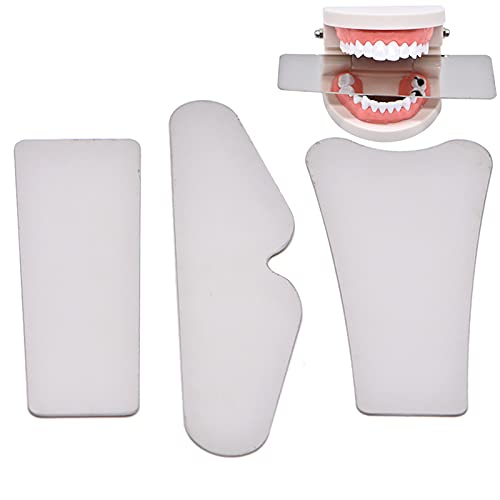3 PCS Dental Mirror Orthodontic Photography Mirrors Dental Intra-Oral Reflector Stainless Steel