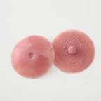 YiZYiF 1 Pair Self Suction Silicone Nipples Cover Realistic Adhesive Pasties Stickers for Breast Form Cosplay Crossdresser