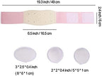 Paskyee Umbilical Hernia Belt Baby Belly Button Band Infant Belly Wrap Abdominal Binder Hernia Truss Support Adjustable Navel Belly Band Newborn Umbilical Cord Pink