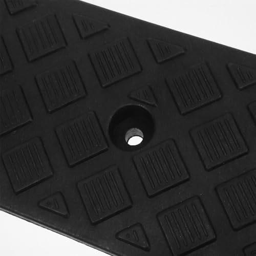 Heavy Duty 2Pcs Vehicle Threshold Ramps 3Cm High Black Non-Slip Home and Garage Loading Ramps for Cars Motorcycles and Wheelchairs