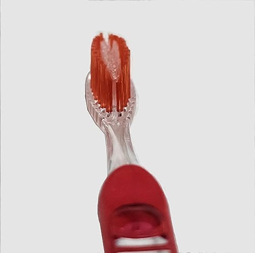 8 pcs V-Trim Orthodontic Dual Small Head Toothbrush with Interdental Brush at the end