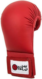 WKF Style Sparring Karate Gloves Without Thumb Protection Blue Red White Martial Arts Mitts for Kids and Adults