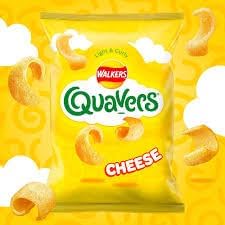 Walkers Quavers Light Curly Potato Snacks (Cheese Grab 30 x 34g)