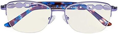 Eyekepper Women Blue Light Filtering Computer Glasses - Half-rim Stylish Reading Eyeglasses - Anti Eye Strain Tired Readers