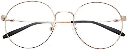 Unisex Round Computer Reading Glasses Readers Black Gold Silver Color Frames