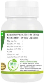 Morsan Healthcare's Kutki (Picrorhiza Kurroa) Capsules, Pack of 60 x 500 mg. Veg. Capsules | Containing Pure and Natural Herbs
