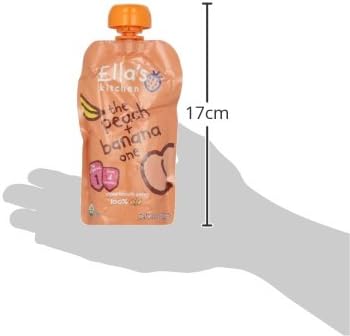 Ella's Kitchen Organic Stage 2, Peaches + Bananas, 3.5 Ounce