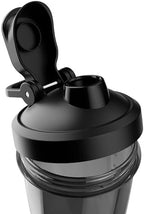 VOLTRX VortexBoost Electric Shaker Bottle, USB C Rechargeable Protein Shake Mixer, Shaker Cups for Protein Shakes and Meal Replacement Shakes, BPA-Free, Made with Tritan, Black