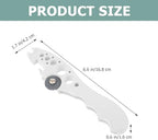 Ampoule Bottle Opener and Breaker with Grinding Wheel, Multifunctional Medical Glass Ampoule Cutter, White Manual Vial Opener for Nurses and Doctors in Clinical Use