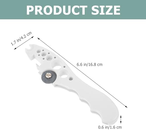 Ampoule Bottle Opener and Breaker with Grinding Wheel, Multifunctional Medical Glass Ampoule Cutter, White Manual Vial Opener for Nurses and Doctors in Clinical Use