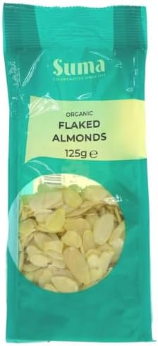Suma Flaked Almonds 125 g (Pack of 6)