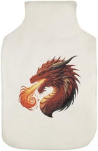 Azeeda 'Dragon Breathing Fire' Hot Water Bottle Cover (HW00050372)