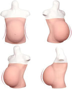 Fake Pregnant Belly 6-9 Months Artificial Silicone Pregnancy Belly Lifelike Skin for Actor Performance Maternity