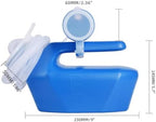 2000ML Portable Male Urinal Mens Potty Reusable Pee Bottle Collector Camping Toilet Travel Thicken 59" Long Scalable Tube with Lid (New Blue with Tube)