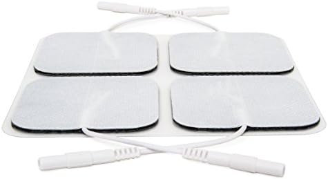 reserv 2" x 2" Premium Re-Usable Self Adhesive Electrode Pads for TENS/EMS Unit, Fabric Backed Pads with Premium Gel (Latex Free) (2 Pack (80 electrodes)