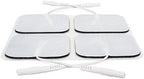 reserv 2" x 2" Premium Re-Usable Self Adhesive Electrode Pads for TENS/EMS Unit, Fabric Backed Pads with Premium Gel (Latex Free) (2 Pack (80 electrodes)