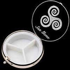 Pill Box (Large Size) in a Scottish Thistle Design