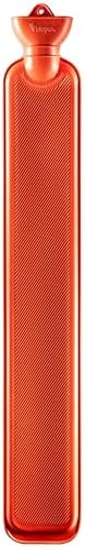 Peterpan Long Hot Water Bottle with Cover, Hot Water Bag for Pain Relief, Holds 70 fl oz, BPA & Phthalate-Free, High Rubber Content, White