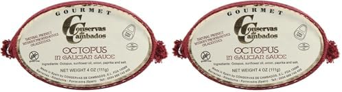 Conservas de Cambados Octopus in Salsa Gallega (4 oz/111 g Tin) (Pack of 2)
