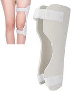 Knee Immobilizer Breathable Knee Brace for Men and Women Lightweight Foam Straight Leg Support Knee Splint for Knee Joint Pain Relief(Left leg)