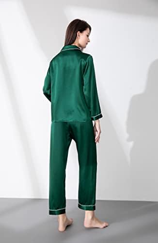 LEPTON 100% Mulberry Silk Long Sleeve Pajama Set