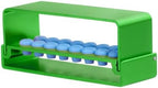 16 Holes Burs Holder Block Case for CA/RA＆FG Autoclavable Burs Holders with Blue Silicon Cover for Disinfection of Expand-speed Bur and Gutta Points (Green)