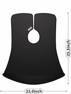 Beard Bib, Beard Apron Foldable Multi-Purpose Shaving Bib, Waterproof shaving cloth set non-stick beard shawl, Suitable for all men's gifts (black)