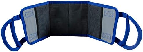 Patient Aid Transfer Sling - Moving Assist Hoist Gait Belt Harness Device with Heavy Duty 400lb Weight Capacity, Padded Handles, Extended Length & Width - 8" x 23.5", Slip-Proof Lining