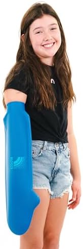 BLOCCS 100% Waterproof Cast Covers for Shower Arm Kids- Swim Cover, Cast Bag for Bath. Durable Cast Sleeve for Swimming - #CA79-L - Child Arm (Large)