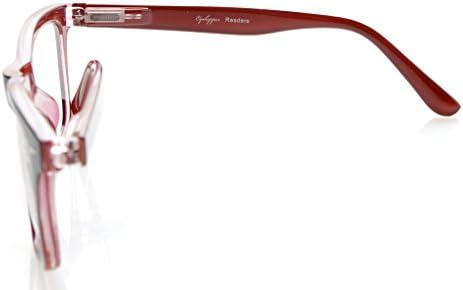 Eyekepper Readers Square Large Lenses Spring-Hinges Reading Glasses Women