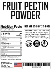 Fruit Pectin Powder for Jams and Jellies - Natural, Vegan and NON-GMO. Premium Bulk ingredient - 350 Grams (12.35 oz) Value Size Bag
