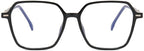 Large Square Computer Readers Anti Blue Light Reading Glasses HD Fatigue Relieve Oversized Flat Light Mirror Eyewear