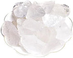 Clear Quartz Raw Crystals, Large 1.25-2.0" Healing Crystals Natural Rough Stones Crystal for Tumbling, Cabbing, Fountain Rocks, Decoration, Polishing, Wire Wrapping, Wicca & Reiki