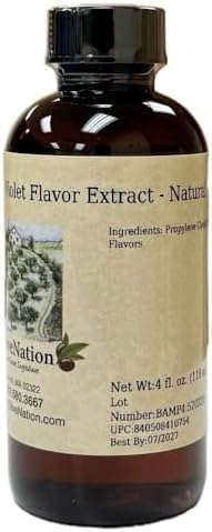 OliveNation Violet Flavor Extract - Natural - Violet Extract For Baking Cakes, Cookies, Cupcakes, Water Soluble Floral Flavoring for Frosting, Fillings, Beverages, Cooking (8.00oz)